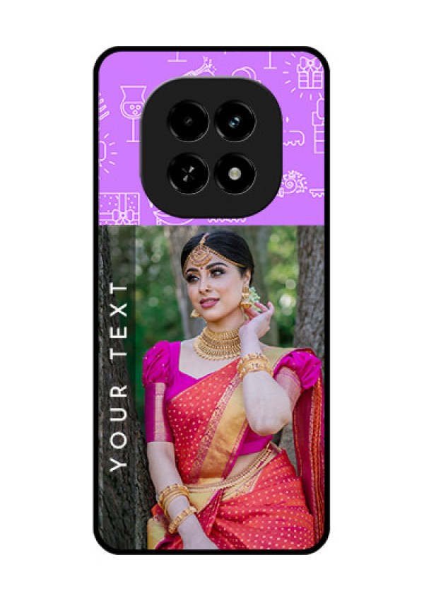 Realme C63 5G Custom Glass Phone Case - Birthday Icons Design