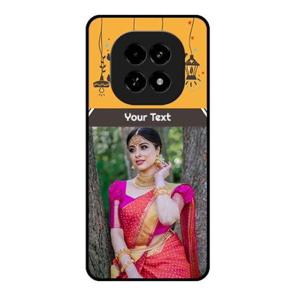 Realme C63 5G Custom Glass Phone Case - With Family Picture And Icons