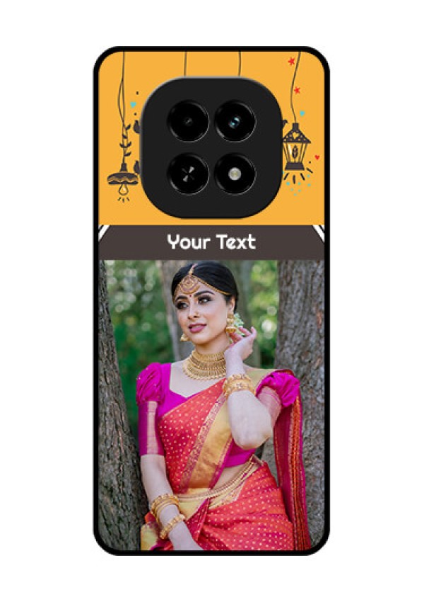 Realme C63 5G Custom Glass Phone Case - With Family Picture And Icons