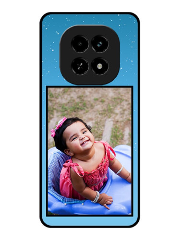 Custom Realme C63 5G Custom Glass Phone Case - Wave Pattern Colorful Design