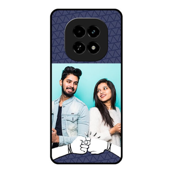 Realme C63 5G Custom Glass Phone Case - With Best Friends Design Realme C63 5G Custom Glass Phone Case - With Best Friends Design