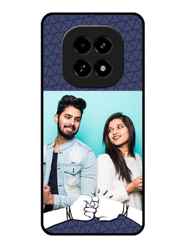 Custom Realme C63 5G Custom Glass Phone Case - With Best Friends Design