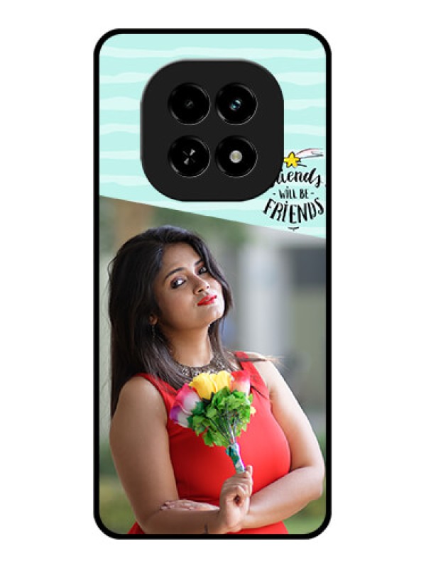 Custom Realme C63 5G Custom Glass Phone Case - Friends Picture Icon Design