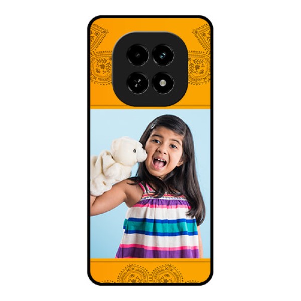 Realme C63 5G Custom Glass Phone Case - Photo Wedding Design