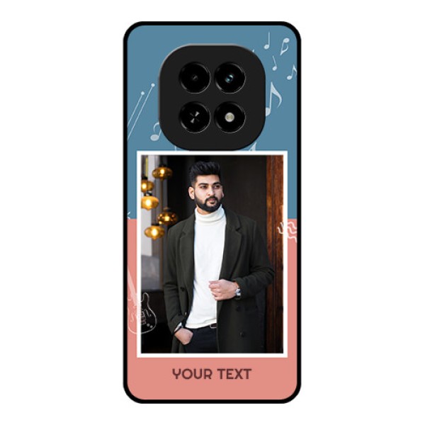Realme C63 5G Custom Glass Phone Case - With Color Musical Note Design Realme C63 5G Custom Glass Phone Case - With Color Musical Note Design