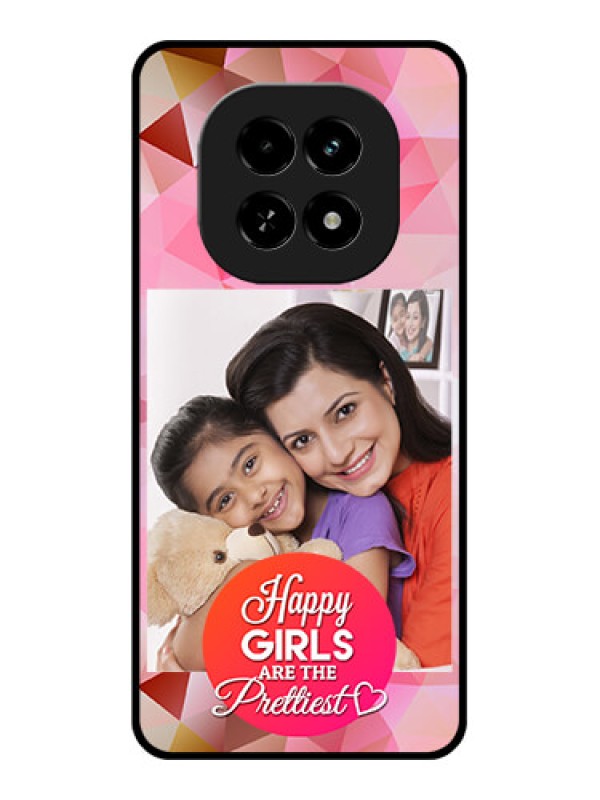 Custom Realme C63 5G Custom Glass Phone Case - Abstract Triangle Design