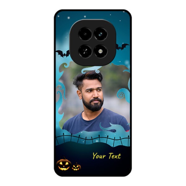 Realme C63 5G Custom Glass Phone Case - Halloween Frame Design