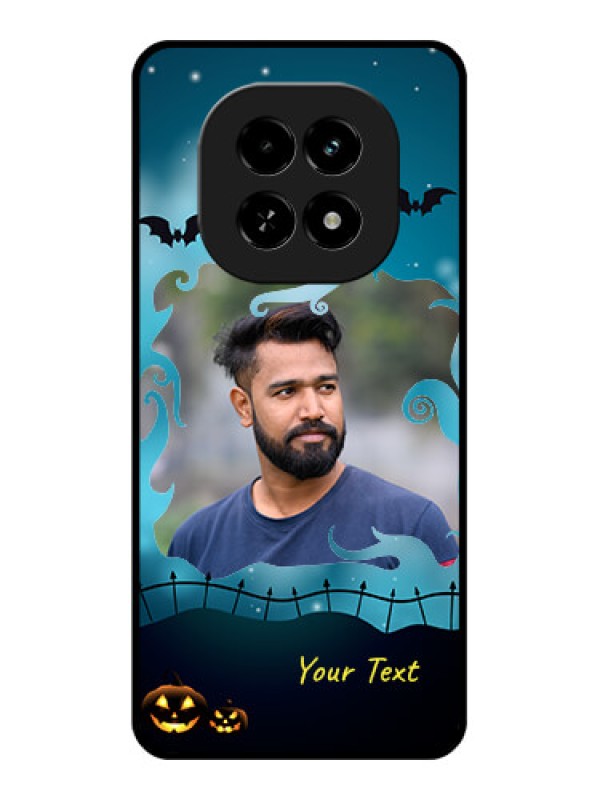 Custom Realme C63 5G Custom Glass Phone Case - Halloween Frame Design