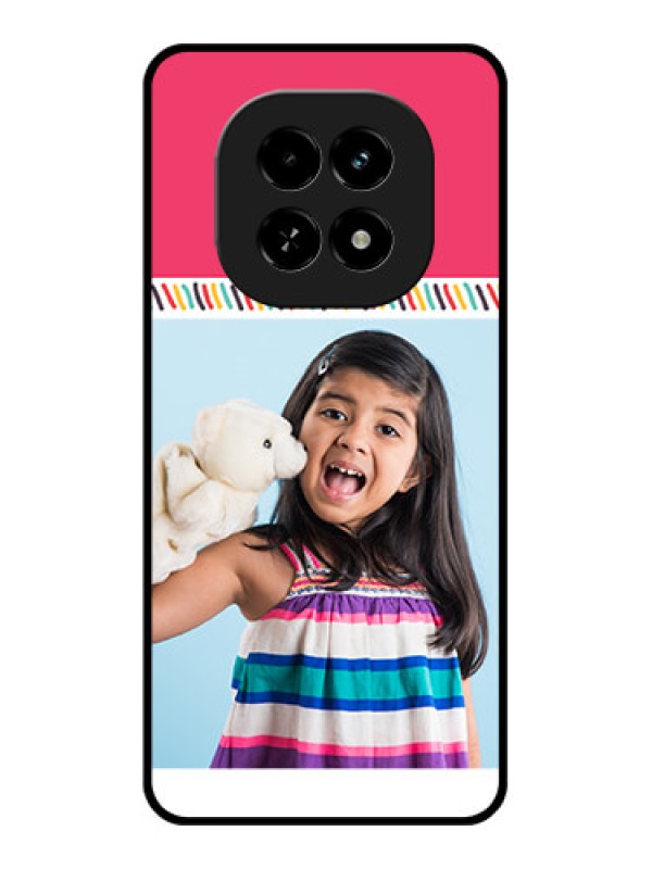 Custom Realme C63 5G Custom Glass Phone Case - Line Art Design