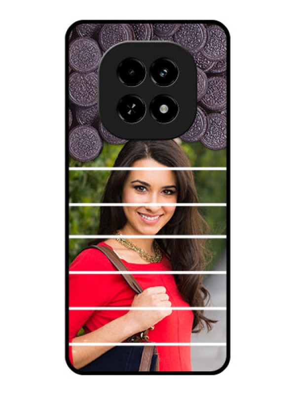 Custom Realme C63 5G Custom Glass Phone Case - With Oreo Biscuit Design