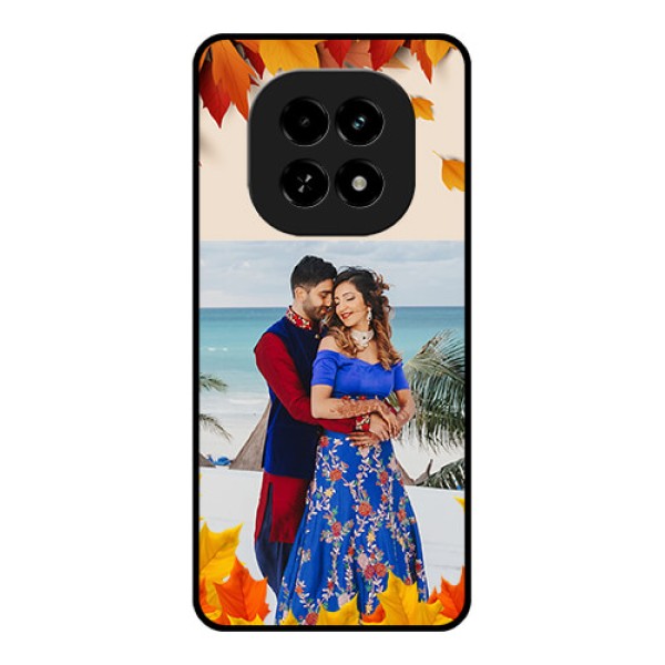 Realme C63 5G Custom Glass Phone Case - Autumn Maple Leaves Design Realme C63 5G Custom Glass Phone Case - Autumn Maple Leaves Design