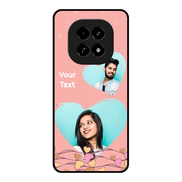 Realme C63 5G Custom Glass Phone Case - Love Doodle Design