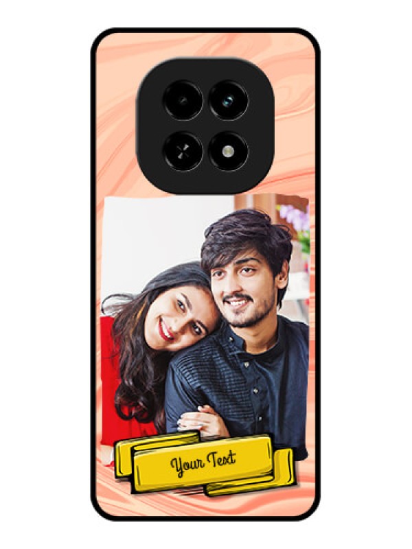 Custom Realme C63 5G Custom Glass Phone Case - Marble Texture Design