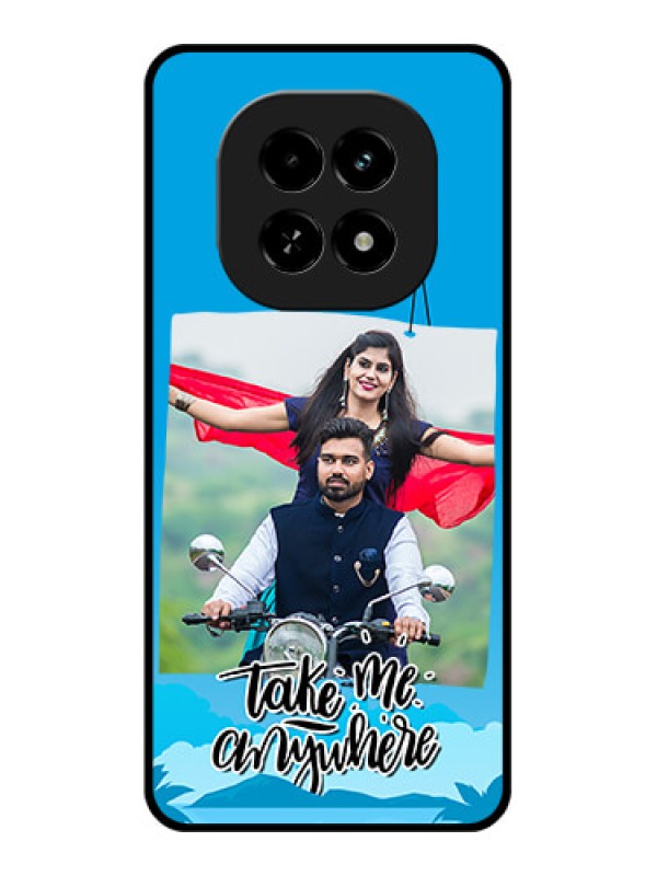 Custom Realme C63 5G Custom Glass Phone Case - Traveller Design