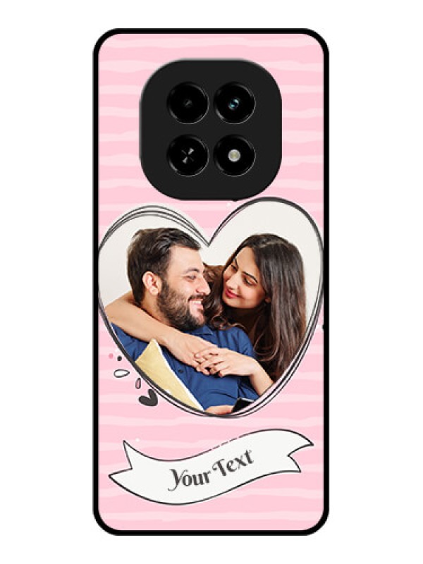 Custom Realme C63 5G Custom Glass Phone Case - Vintage Heart Design