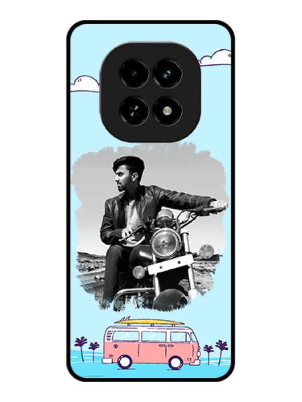 Custom Realme C63 5G Custom Glass Phone Case - Travel and Adventure Design