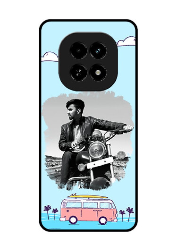Realme C63 5G Custom Glass Phone Case - Travel and Adventure Design