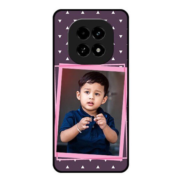 Realme C63 5G Custom Glass Phone Case - Triangle Pattern Dotted Design Realme C63 5G Custom Glass Phone Case - Triangle Pattern Dotted Design