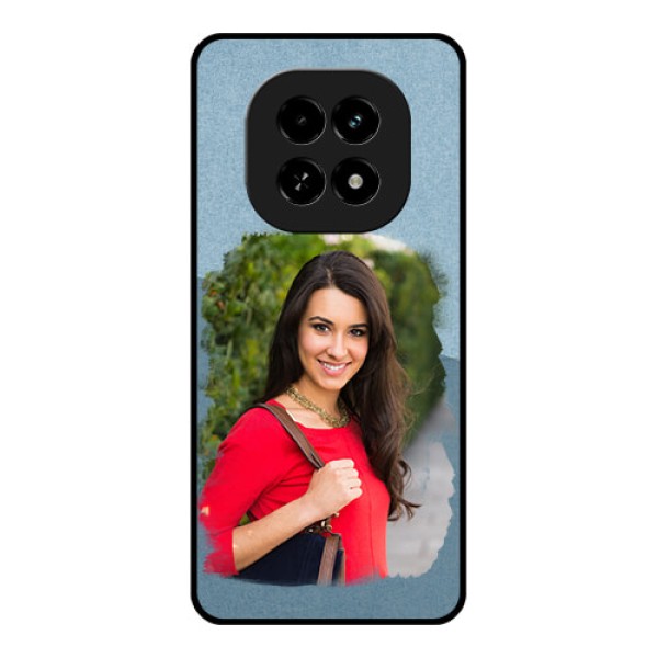 Realme C63 5G Custom Glass Phone Case - Grunge Line Art Design