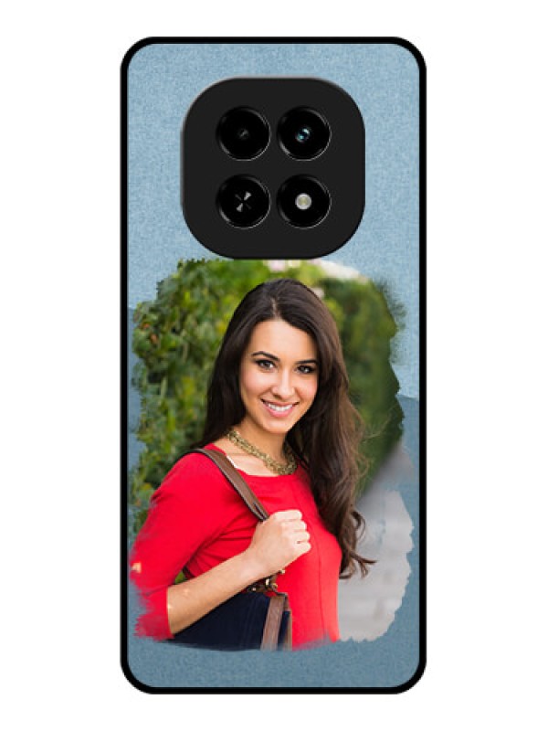 Custom Realme C63 5G Custom Glass Phone Case - Grunge Line Art Design