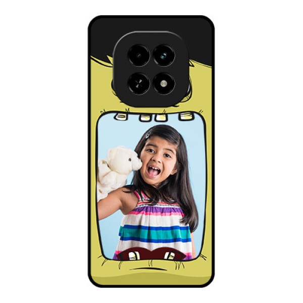 Realme C63 5G Custom Glass Phone Case - Cartoon Monster Back Case Design Realme C63 5G Custom Glass Phone Case - Cartoon Monster Back Case Design
