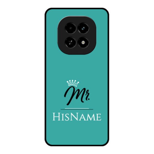 Realme C63 5G Custom Glass Phone Case - Mr With Name Design