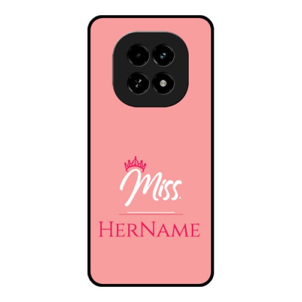 Realme C63 5G Custom Glass Phone Case - Mrs With Name Design