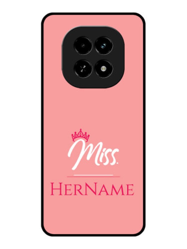 Custom Realme C63 5G Custom Glass Phone Case - Mrs With Name Design