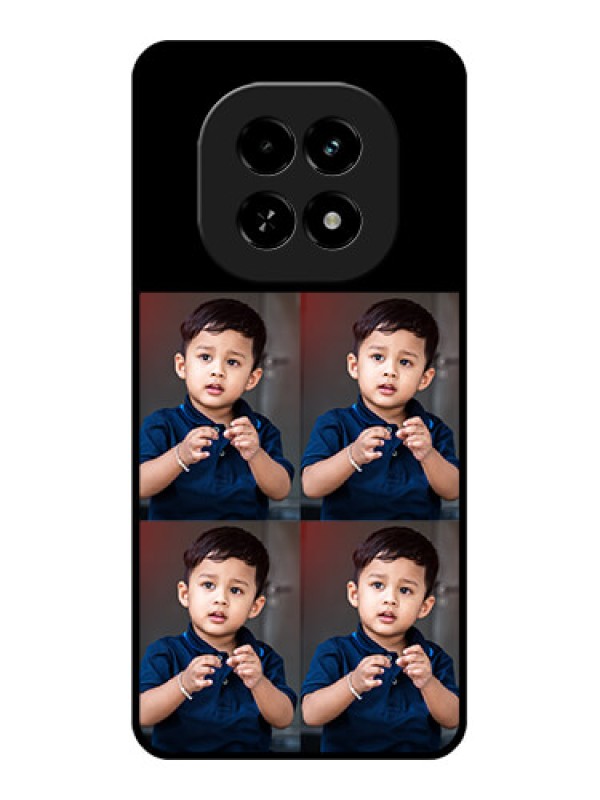 Custom Realme C63 5G Custom Glass Phone Case - 4 Image Holder Design