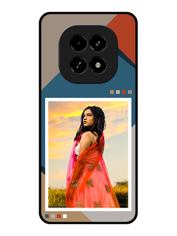 Custom Realme C63 5G Custom Glass Phone Case - Retro Color Pallet Design