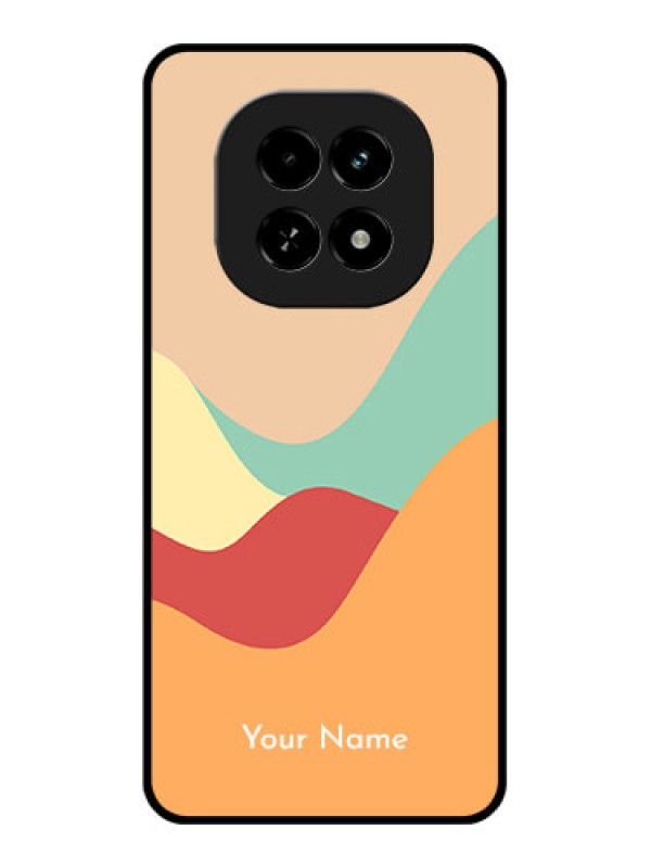 Custom Realme C63 5G Custom Glass Phone Case - Ocean Waves Multi - Colour Design