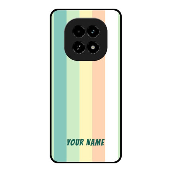 Realme C63 5G Custom Glass Phone Case - Multi - Colour Stripes Design Realme C63 5G Custom Glass Phone Case - Multi - Colour Stripes Design