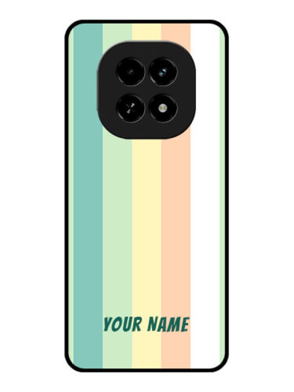 Custom Realme C63 5G Custom Glass Phone Case - Multi - Colour Stripes Design