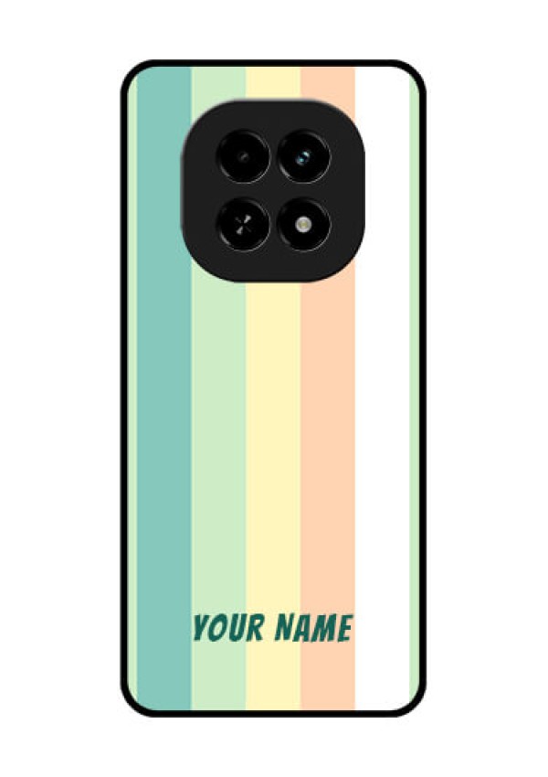 Realme C63 5G Custom Glass Phone Case - Multi - Colour Stripes Design