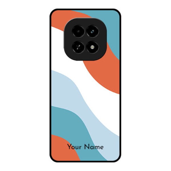 Realme C63 5G Custom Glass Phone Case - Coloured Waves Design