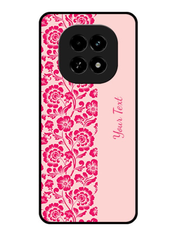 Custom Realme C63 5G Custom Glass Phone Case - Attractive Floral Pattern Design