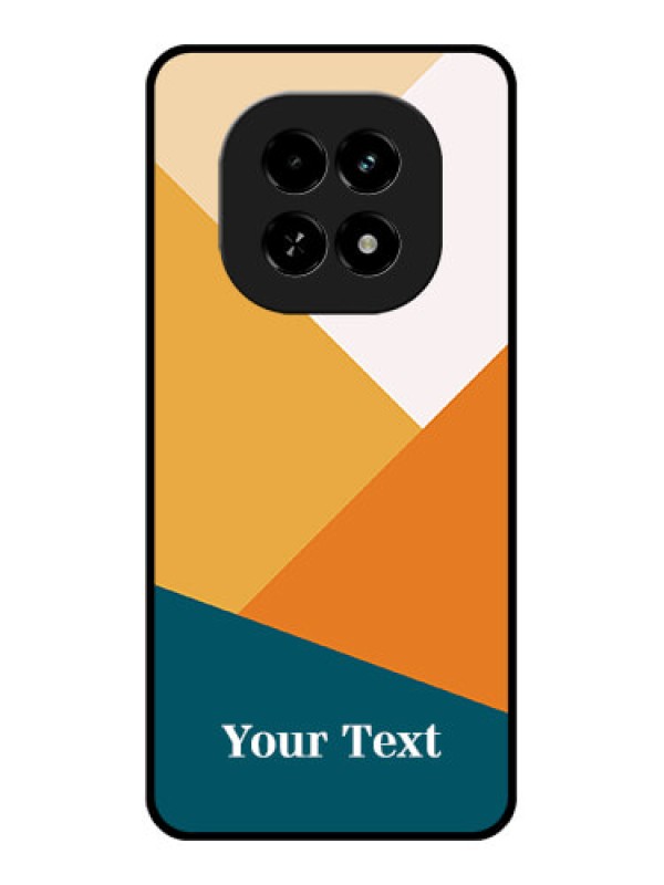 Custom Realme C63 5G Custom Glass Phone Case - Stacked Multi - Colour Design