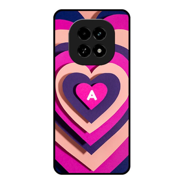 Realme C63 5G Custom Glass Phone Case - Cute Heart Pattern Design Realme C63 5G Custom Glass Phone Case - Cute Heart Pattern Design