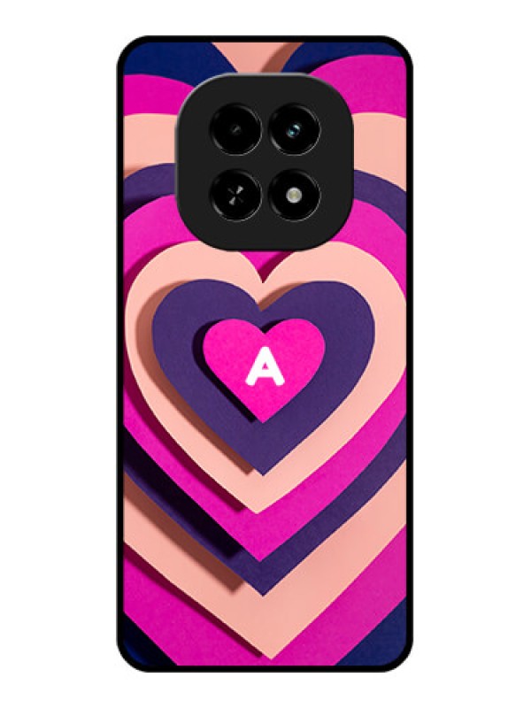 Custom Realme C63 5G Custom Glass Phone Case - Cute Heart Pattern Design