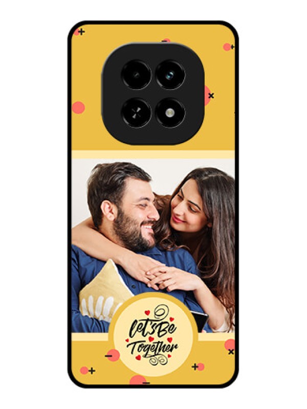 Custom Realme C63 5G Custom Glass Phone Case - Lets Be Together Design