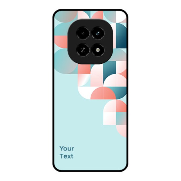 Realme C63 5G Custom Glass Phone Case - Stylish Semi - Circle Pattern Design Realme C63 5G Custom Glass Phone Case - Stylish Semi - Circle Pattern Design