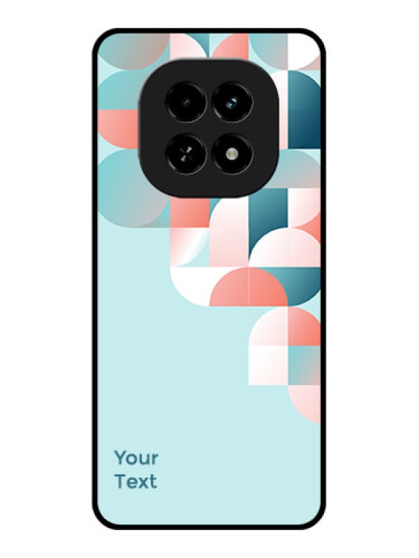 Custom Realme C63 5G Custom Glass Phone Case - Stylish Semi - Circle Pattern Design