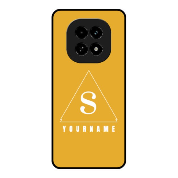Realme C63 5G Custom Glass Phone Case - Simple Triangle Design Realme C63 5G Custom Glass Phone Case - Simple Triangle Design
