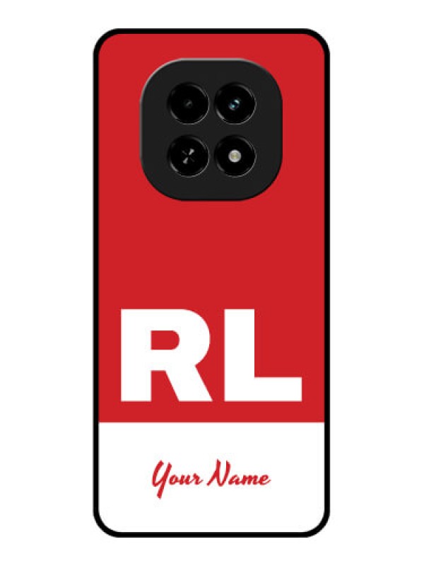 Custom Realme C63 5G Custom Glass Phone Case - Dual Tone Custom Text Design