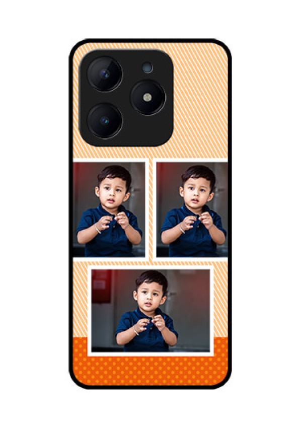 Realme C63 Custom Glass Phone Case - Bulk Photos Upload Design