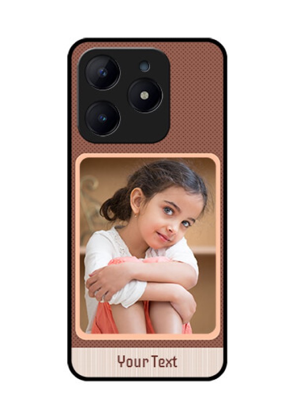 Realme C63 Custom Glass Phone Case - Simple Pic Upload Design