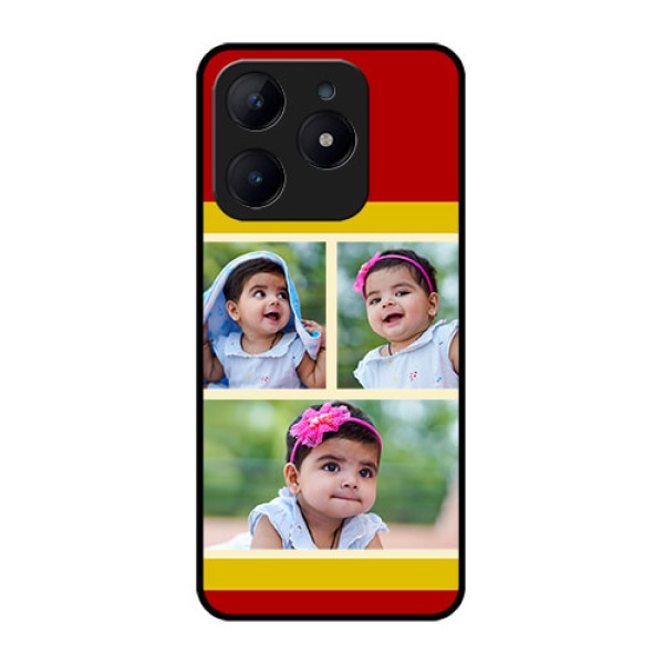 Realme C63 Custom Glass Phone Case - Multiple Pic Upload Design Realme C63 Custom Glass Phone Case - Multiple Pic Upload Design