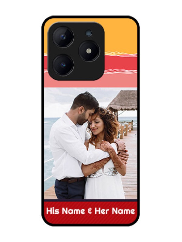 Custom Realme C63 Custom Glass Phone Case - Colorful Case Design