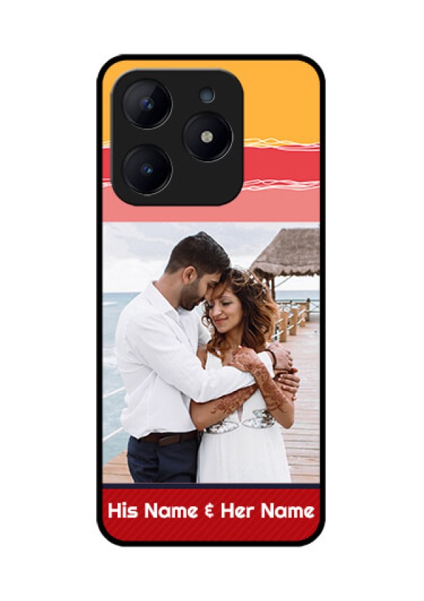 Realme C63 Custom Glass Phone Case - Colorful Case Design