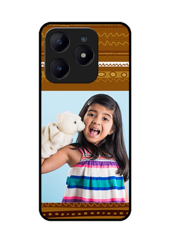 Realme C63 Custom Glass Phone Case - Friends Picture Upload Design